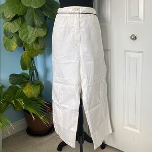 J.Jill 28W 100% Cotton White Jeans Pants With Pockets